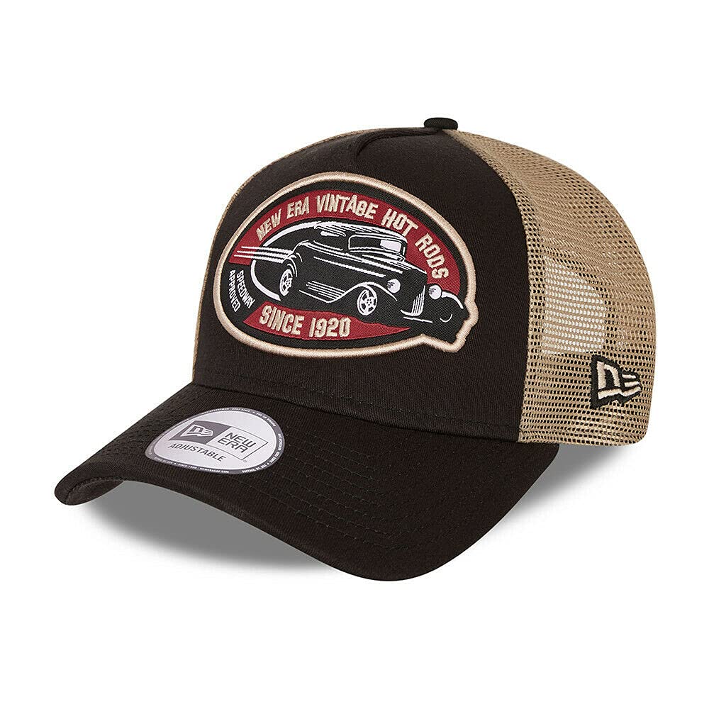 New Era Hot Rod Snapback Trucker Cap ~ Vintage Hot Rod Black