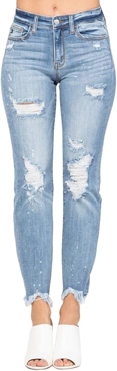 whitish blue jeans