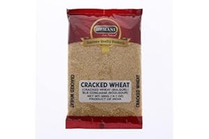 Hemani Cracked Bulgur Wheat Coarse (Fada/Bulgur/Bulgar) I Dalia I 400g (14.1 OZ) I No colors I 100% Natural I Supreme Quality I NON-GMO I Vegan I Cereal I Product of India