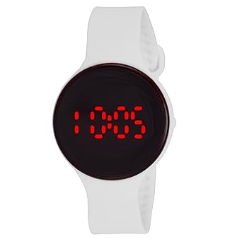 white colour digital watch