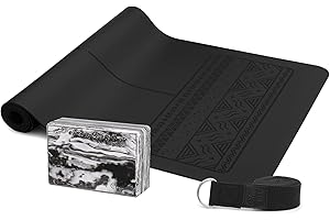 YOGIBARE Yogi Bare Beginners Yoga Set- Essential Yoga Kit to Build Strength and Technique - Extreme Grip Paws Yoga Mat, Yoga Block, Yoga Belt Strap