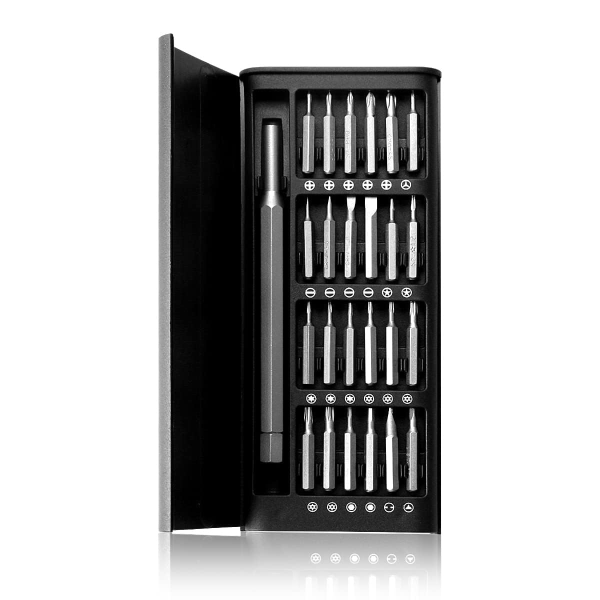 25 in 1 Precision Screwdriver Set, Jagowa Small Magnetic Screwdriver Kit with Phillips Head Flathead, Portable Repair Tool for Phone, Laptop, PC, Watch, Glasses and Home Appliances