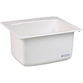 Mustee 10C Utility Sink, 22-Inch x 25-Inch, White