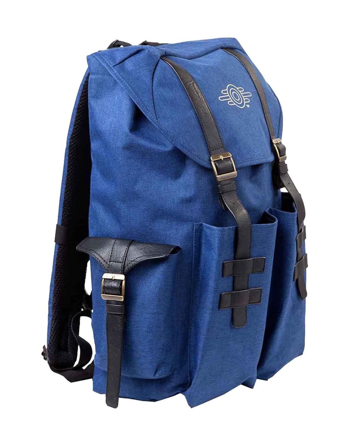 Fallout 76 Backpack Gold Foil Vault Tec Logo Official Ps4 Xbox Blue