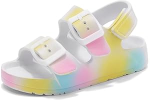 Nedaan Kids Slide Sandals Boys Girls Buckle Adjustable EVA Slipper Sandals