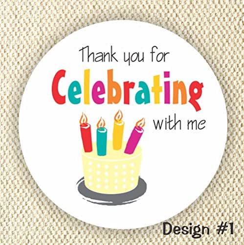 thank you for celebrating my birthday with me stickers