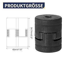 uxcell 7/16" to 1" L075 Flexible 3-Piece L-Jaw