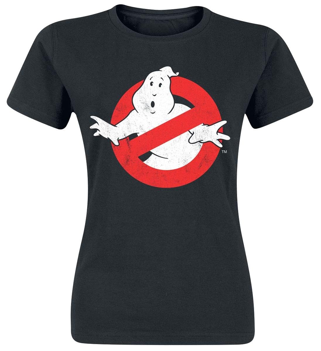 Ghostbusters Merchandise Distressed Logo Girly T Shirt 7180 Seknovelty