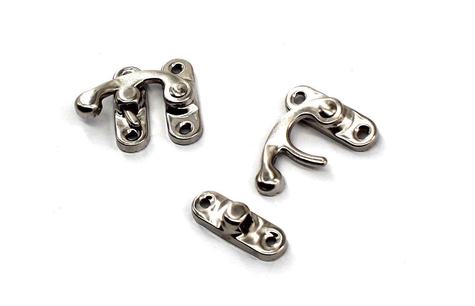 Pack of 20 pcs of Antique Vintage Latch Nickel-Plated Color Left Swing arm Buckle Hook Lock hasp