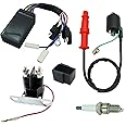 CDI Box for Polaris Sportsman 500 1996-2001,for Polaris Big Boss Magnum Worker Ranger 500 ATV with Ignition Coil&Starter Solenoid Relay Spark Plug