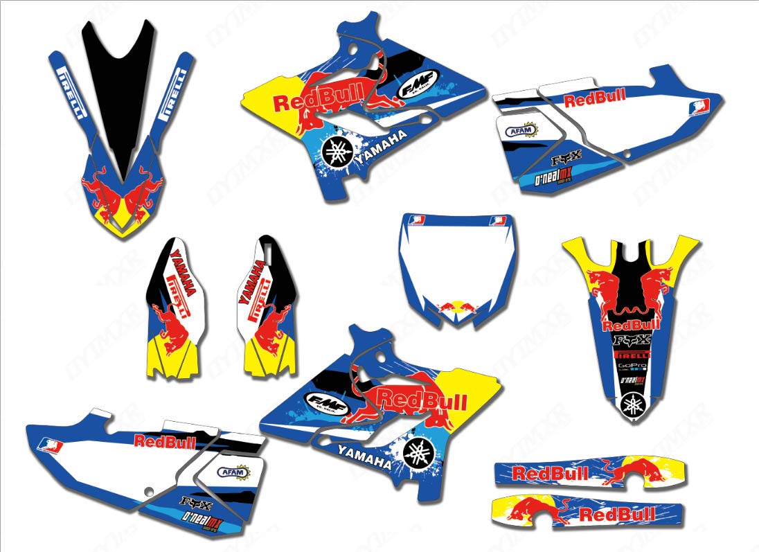 Amazon.com: Motorcycle Bike Graphics Stickers Background Decals for Yamaha  YZ125 YZ250 YZ 125 250 2015 2016 2017 2018 (TZ-YZ125C-05): Arts, Crafts &  Sewing