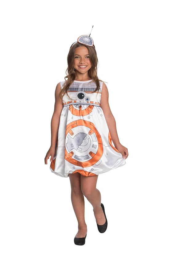 Rubie 's Offizielle Star Wars bb-8 Deluxe Kleid Kostüm – Mädchen groß