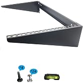 Mofangtech 6U Steel Wall Mount Rack Vertical and Horizontal Mounting | For 19 inches IT, Studio, Networking Euipment Including Mounting Hardware (6U)
