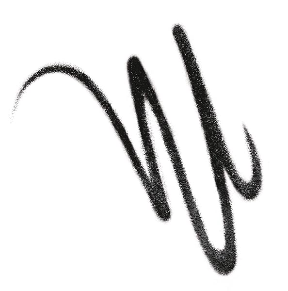 RIMMEL LONDON EXAGGERATE WATERPROOF EYE DEFINER EYELINER, HIGHLY PIGMENTED, LONG-WEARING, BUILT-IN SMUDGER, 262, BLACKEST BLACK, 0.01OZ