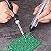 Meterk Soldering Iron Kit, 14 in 1 Adjustable Temperature Welding Soldering Iron with ON/OFF Switch 5pcs Soldering Tips Solder Sucker Desoldering Wick Solder Wire Anti-static Tweezers Iron (black)