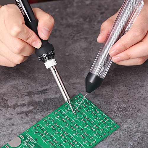 image for Meterk Soldering Iron Kit, 14 in 1 Adjustable Temperature Welding Sold