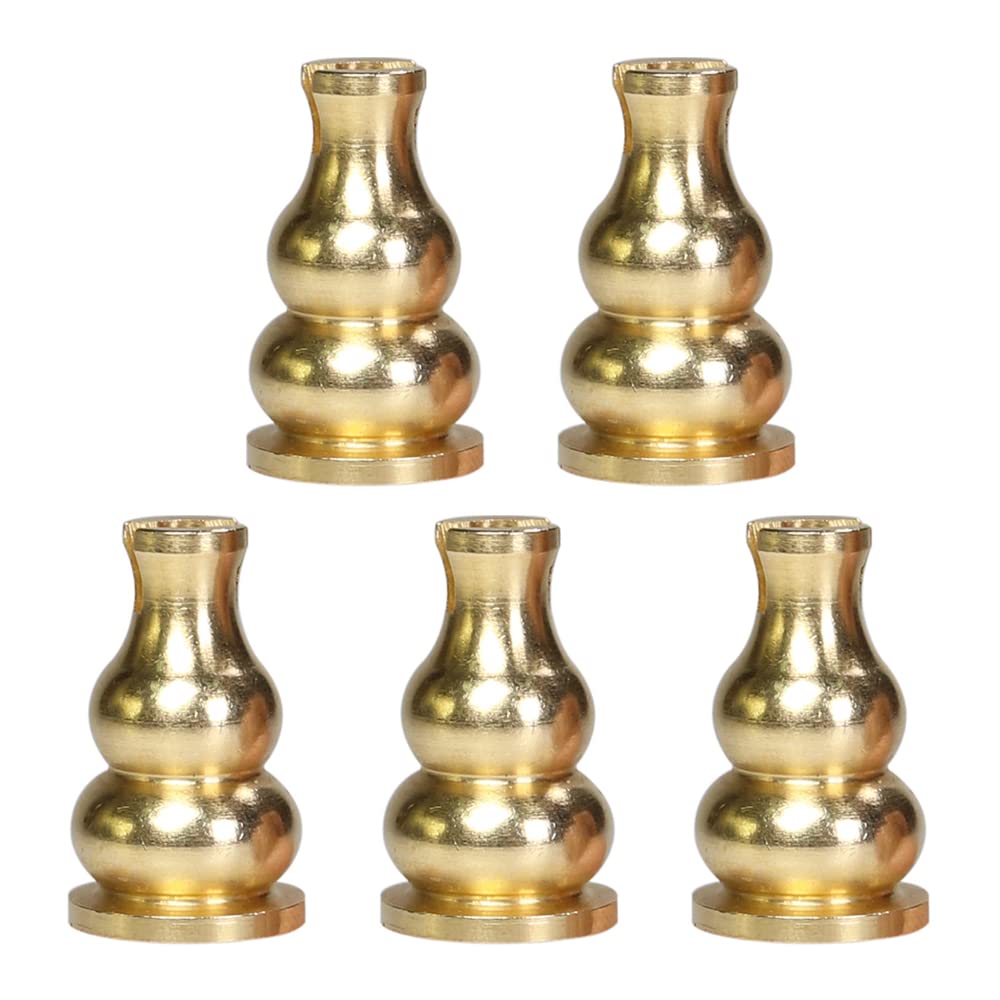 MZHICH 5 Pcs Brass Incense Burner Holder for Home Office Tea House Meditation Joss Stick Tower Incense Coil