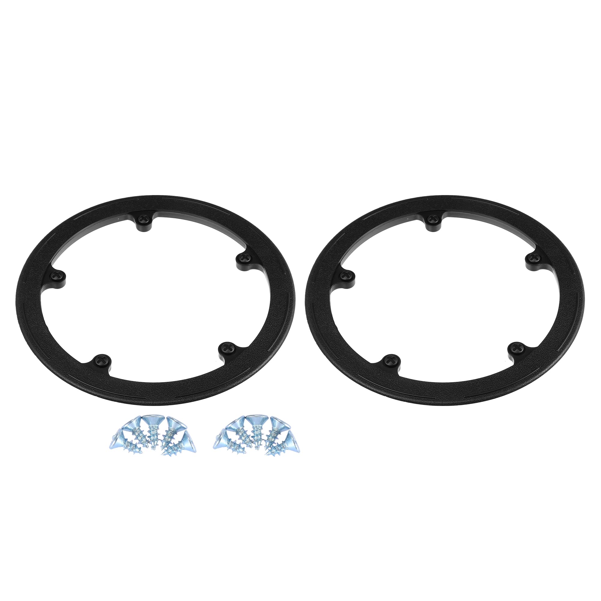 X AUTOHAUX 2pcs 44 Teeth 8.5cm 5 Holes Bicycle Crankset Chain Wheel Cover Black