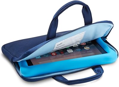 NuPro Zipper Sleeve for Fire HD 8 Kids Edition Blue - Fits All Generations