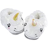 CoolChange süße Plüsch Einhorn Hausschuhe