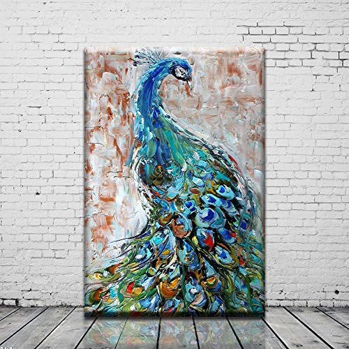 Animal Oil Painting Art Print on the Canvas Unframed Picture Peacock-20"x30"