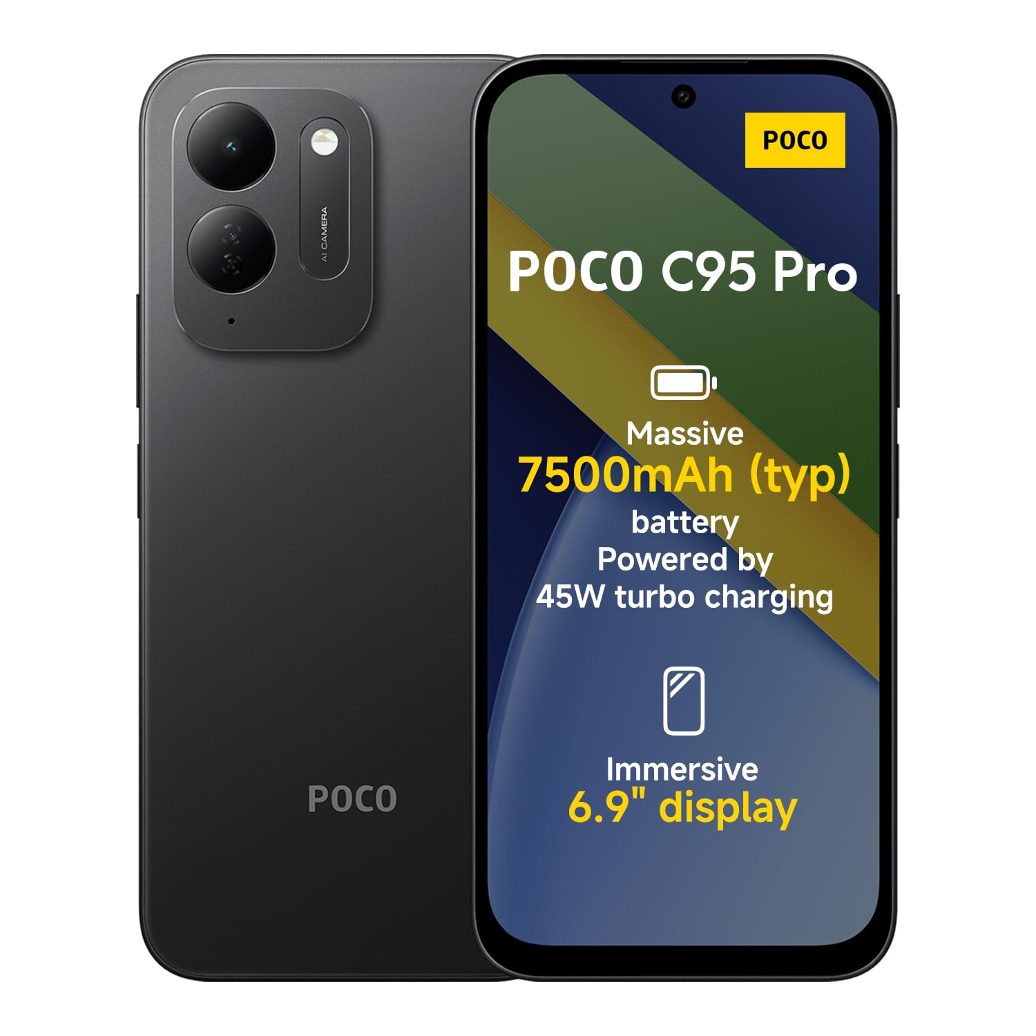 POCO C95 Pro, Smartphone 6+128...