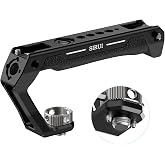 UTEBIT Camera Top Handle - 140g Lightweight With 1/4" & 3/8" ARRI Threads, 3 Cold Shoes & Hot Shoe For Mic/Light