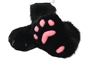 BNLIDES Cosplay Animal Cat Wolf Dog Fox Fursuit Feet Paw Claw Shoes Furry Boots Costume Accessories for Adult