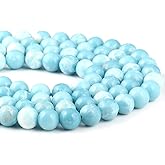 Larimar Beads 100% Natural Round Stone Loose Beads for Jewelry Making Necklace Gift 12mm