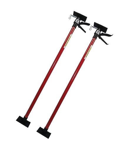2x Ceiling Prop Adjustable Height Load Capacity 30kg Steel Tube