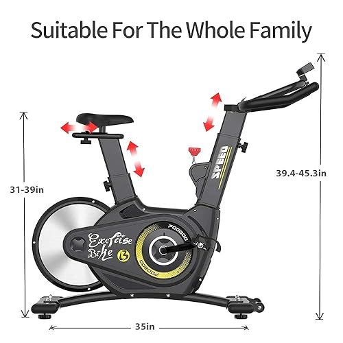 Fitness Amazon Pooboo Bike Pooboo Indoor Cycling Bike, Belt Drive