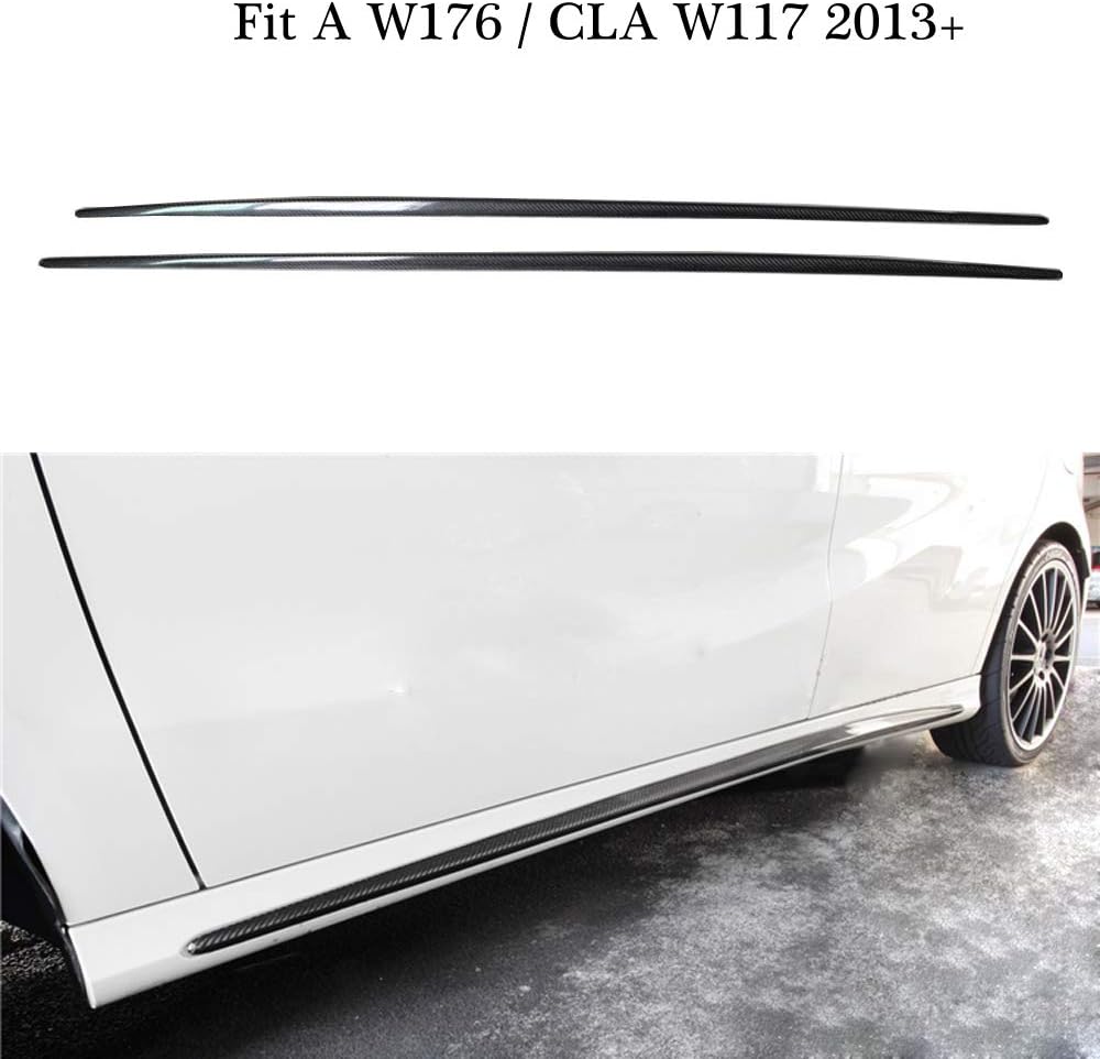 Side skirts extension decorative for A class W176 A45 & CLA clsss W117 CLA45