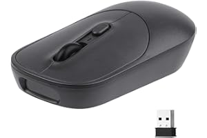 THARO New Wireless Mouse Barcode Scanner, 2-in-1 Design 2D Handheld Barcode Scanner with Wireless Mouse Functions for POS System,Store,Supermarket, Warehouse.(Black)