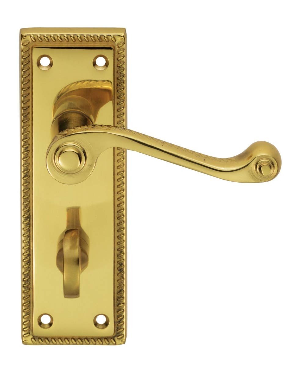Georgian Lever ON Backplate - Bathroom 57MM C/C (Contract Range)