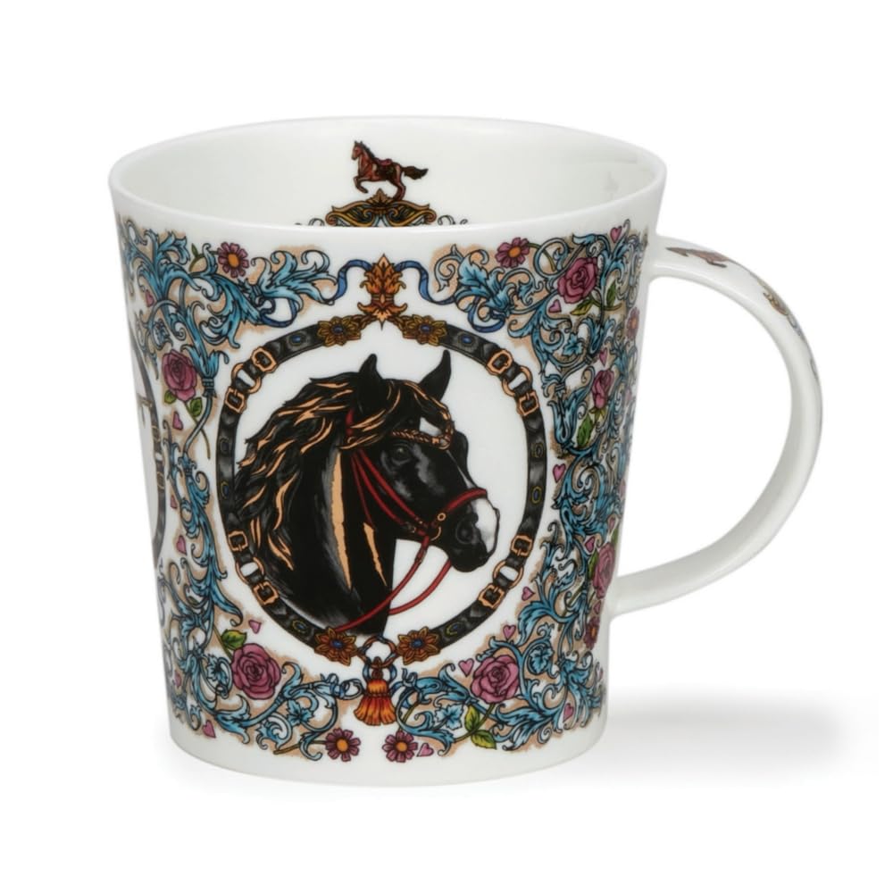 Dunoon Lomond Fine Bone China Horse Mug Equus (EQUUS Black)