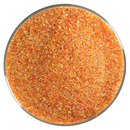 Red Transparent Fusible Glass Fine Frit - 4oz - 90COE - Made from Bullseye Glass