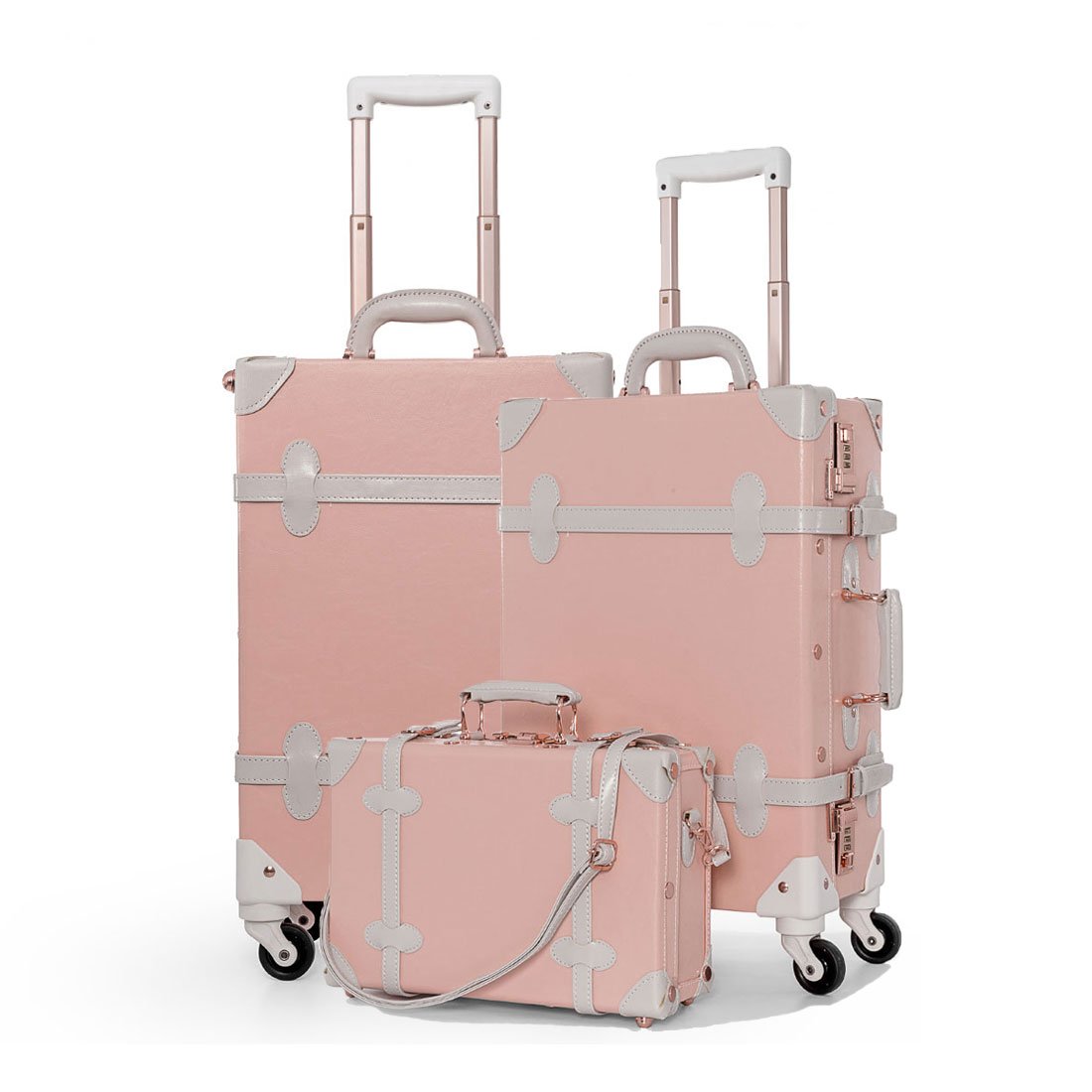 cream luggage set