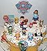 Cake Toppers Paw Patrol Deluxe Mini Cupcake Decorations Set of 14 Featuring Old and New Pups Like Everest and Tracker, New Vehicles, Special Sticker and ToyRing.