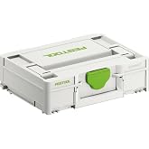 Festool SYS3 M 112 Systainer Storage Box | Modular Tool Organizer, Kapex Saw Table Height Compatible| Durable Stackable Case for Workshop &amp; Jobsite