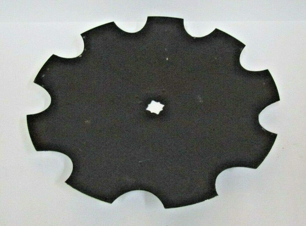 (5) 20" DISC Harrow Blade, Notched 4MM (8 Gauge) 1" Square OR 1-1/8" Square AXLE