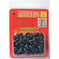 Pegitz Pegboard Peg Locks 50PCS (1/4 inch, Black)
