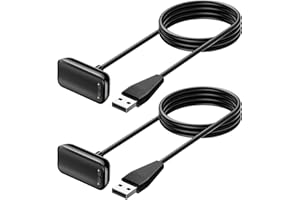 Oumida Charger for Fitbit Charge 6 / Charge 5 Replacement USB Charging Cable (2 Pack) 3.3ft Durable Portable Charging Dock Cord for Charge 5 and Charge 6 Accessories