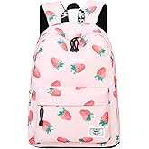 mygreen Kids Backpack, Kawaii Girls Backpack for School