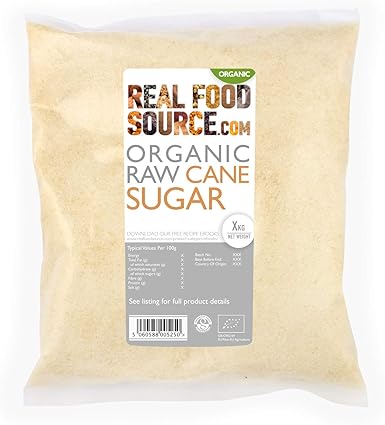 RealFoodSource Organic Raw Cane Sugar 2.5kg Community Bulk Pack: Amazon