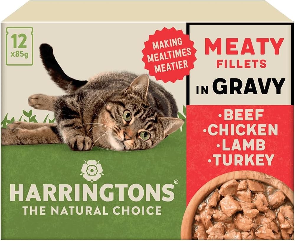 Harringtons Complete Wet Pouch Grain Free Meaty in Gravy 72x85g Pack