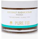 Pure Fiji Coconut Sugar Body Scrub, Moringa (10.14 Oz /300ml)
