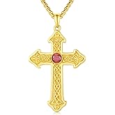 TwoAnts 925 Sterling Silver Religious Cross Pendant Necklace Jewelry Gifts for Men Women