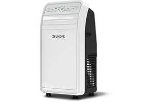 Ukoke USPC01W Smart Wifi Portable Air Conditioner, Works with Alexa & Mobile App Control, 12000BTU, 4 in 1 AC Unit with Cool, Heat, Dehumidifier & Fan, up to 400 Sq. ft, white