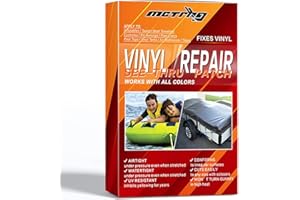 MCTRHG Vinyl Repair Kit, Air Mattress Repair Patch kit, Vinyl Patch kit, Suitable for Vinyl Tents, air mattresses, awnings, Vinyl and Vinyl Coated Materials