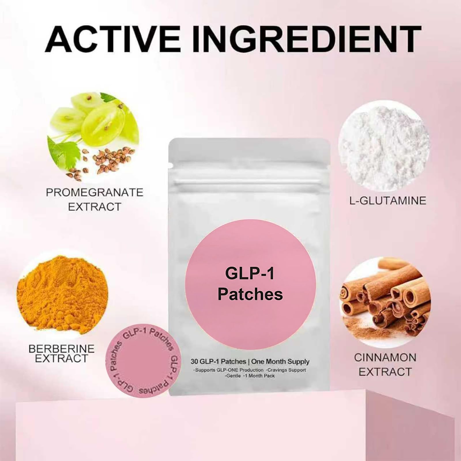 TMHBVI GLP-1 Patches, Suitable for Male and Female GLP-1 Body Care Patches，30 Count.